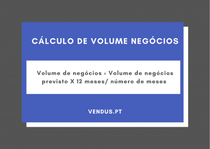cálculo volume negócios