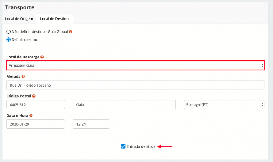 Office - Local de Descarga