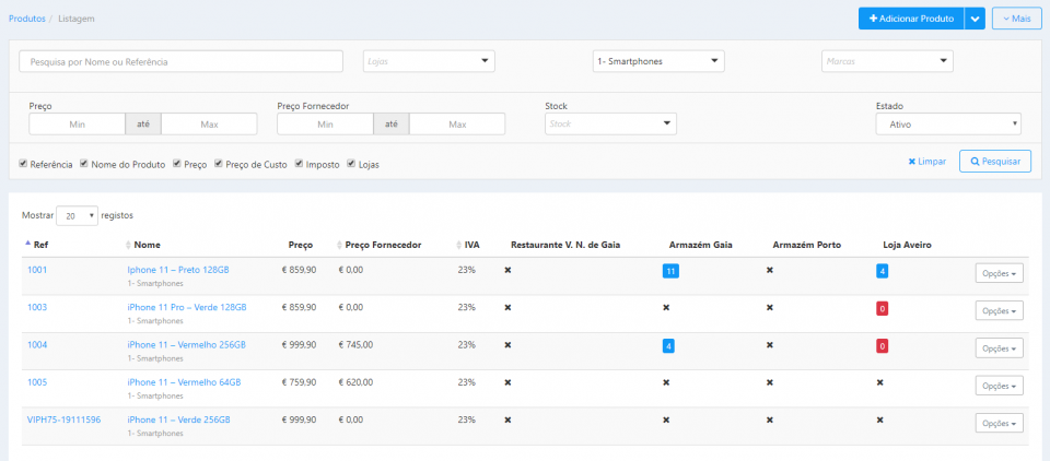 Consultar Stock - Backoffice