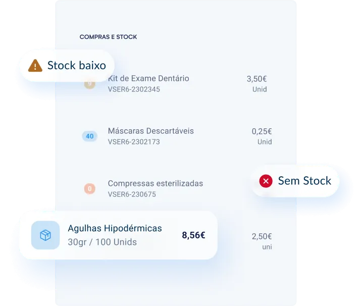 Gestão de compras e fornecedores