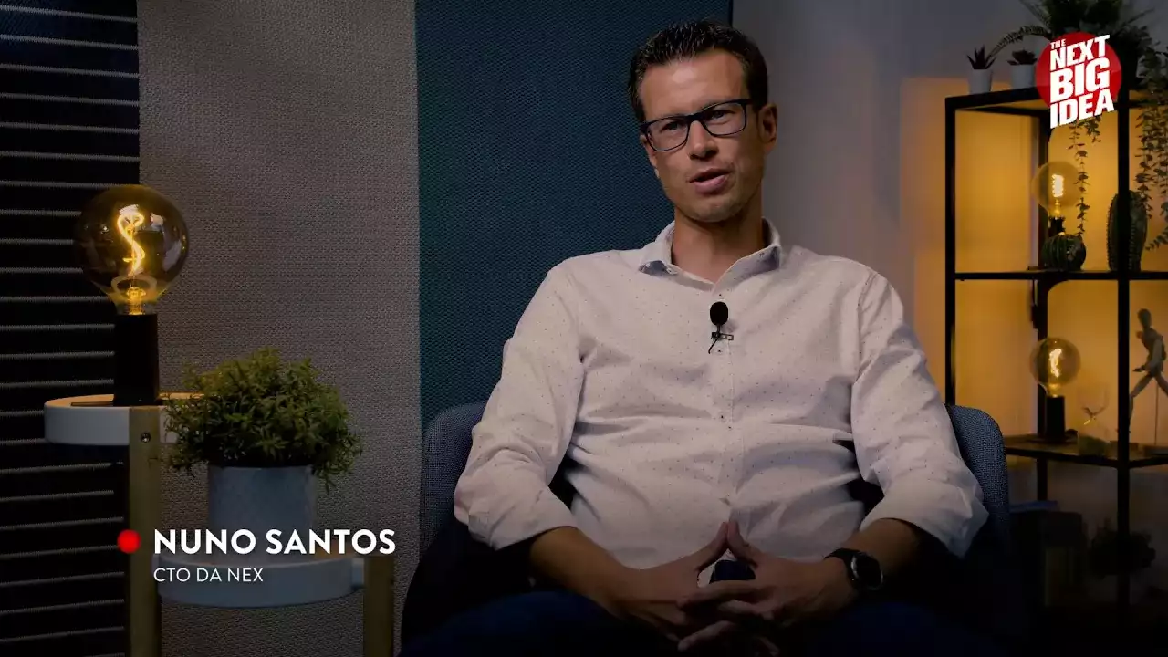 Imagem de Nuno Santos, CEO da NEX, durante entrevista ao The Next Big Idea